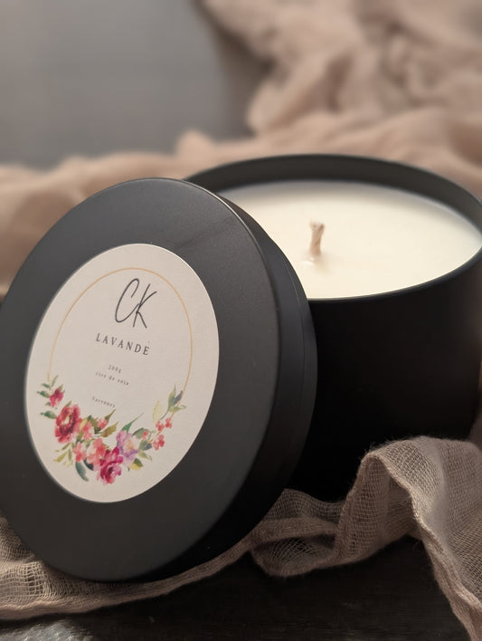 Boite à bougie florale