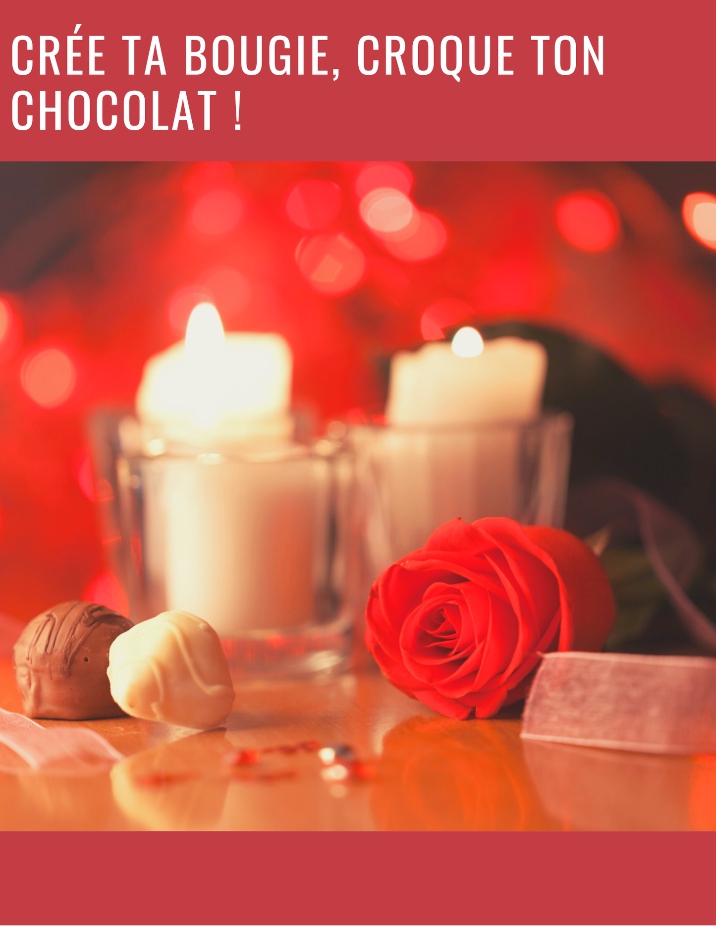 Atelier de fabrication de chandelles et de chocolat